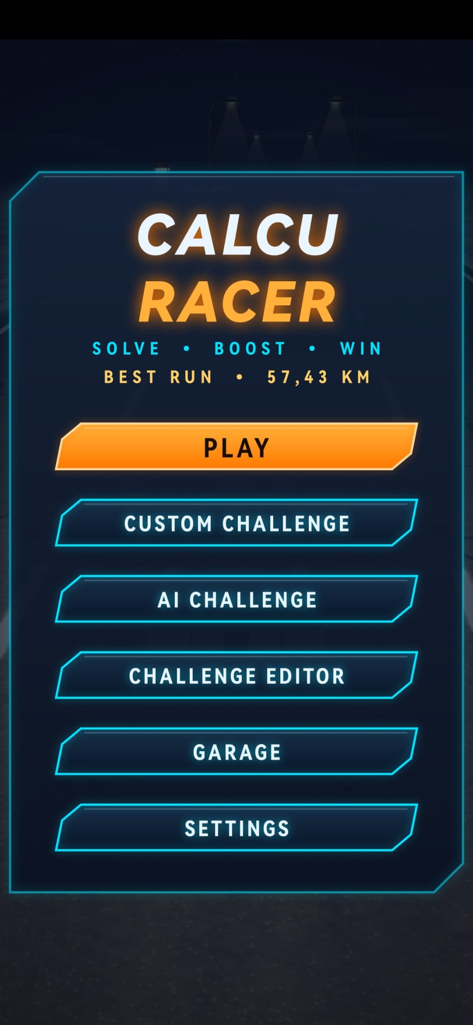 CalcuRacer screenshot